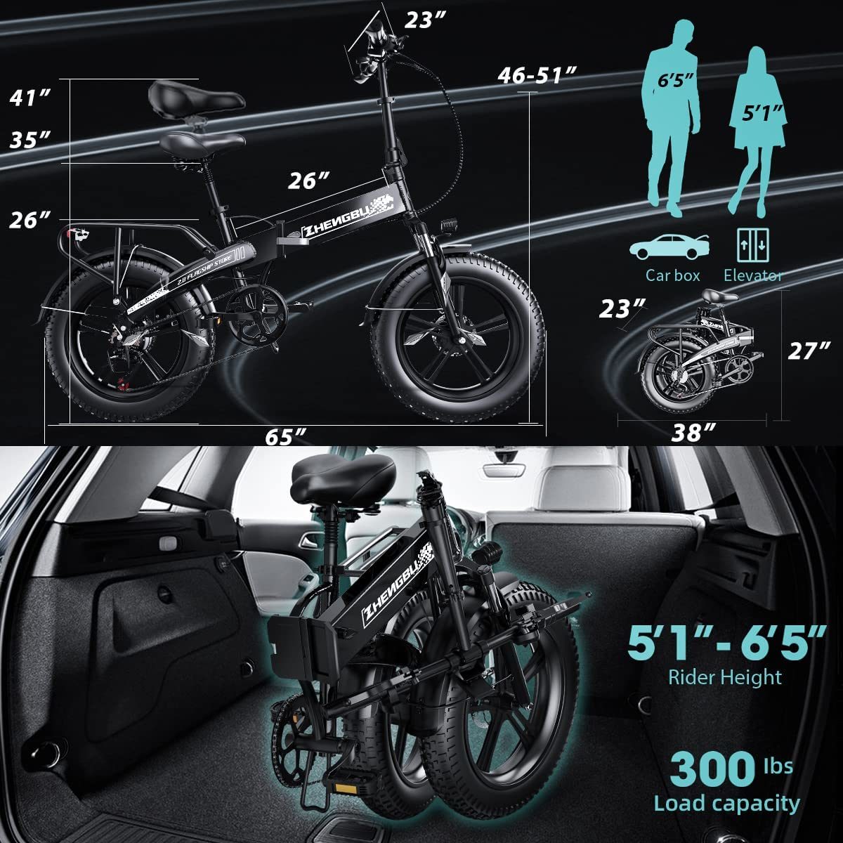 EUY 750w All Terrain Fat Tire E-bike