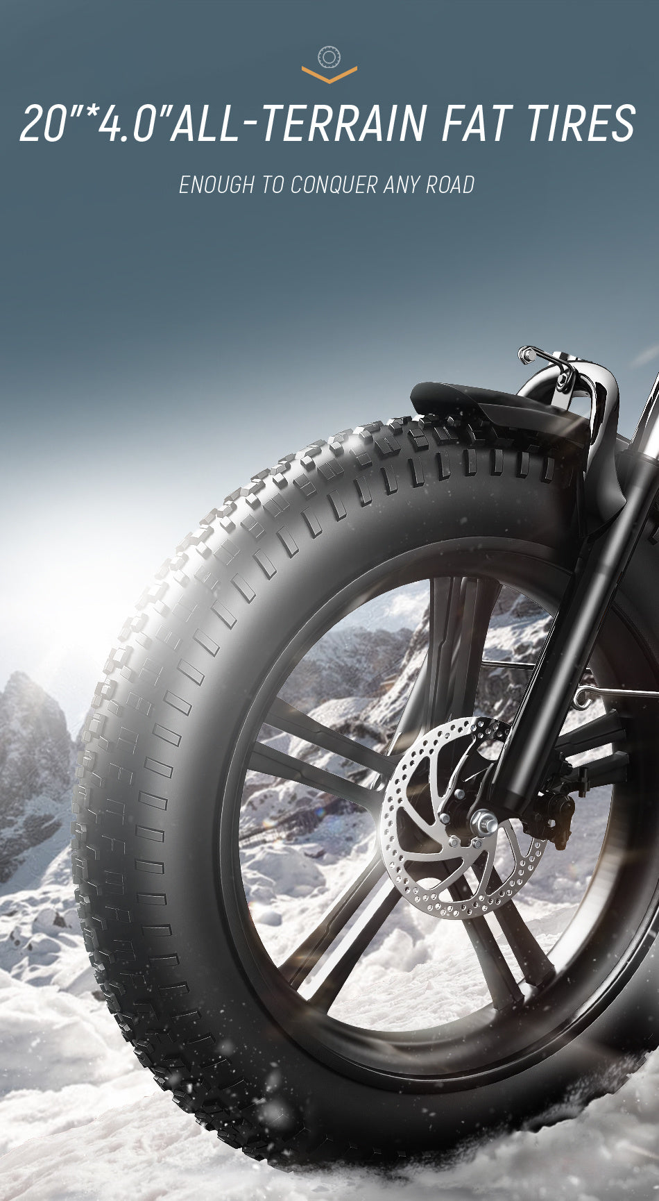 EUY 750w All Terrain Fat Tire E-bike